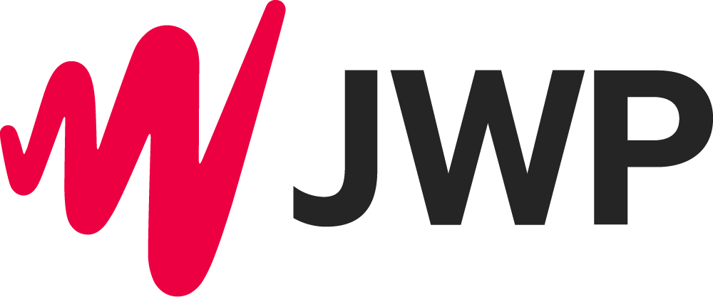 Logo with a stylized red "W" next to the black letters "JWP" on a white background.